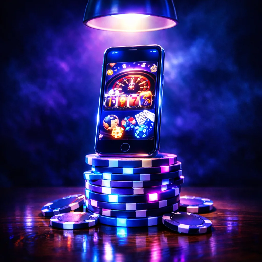 Speler geniet van mobiele casino games onderweg